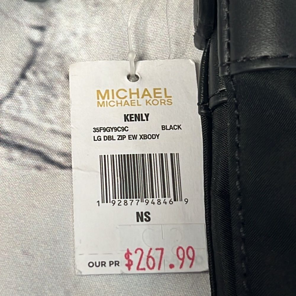 * Michael Kors, black Crossbody with gold stud and chain detail - Picture 11 of 11